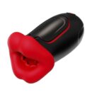 Realistic Lips Male Masturbator Cup – Soft Silicone Mouth Stroker with Textured Interior, Compact Pocket Pussy Blowjob Sex Toy for Men