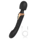 Dual-Ended Wand & Curved G-Spot Vibrator Stimulator Clitoris Female Mastrubator