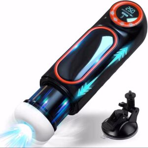Male Automatic Telescopic Sucking Heating Vagina Masturbation Cup