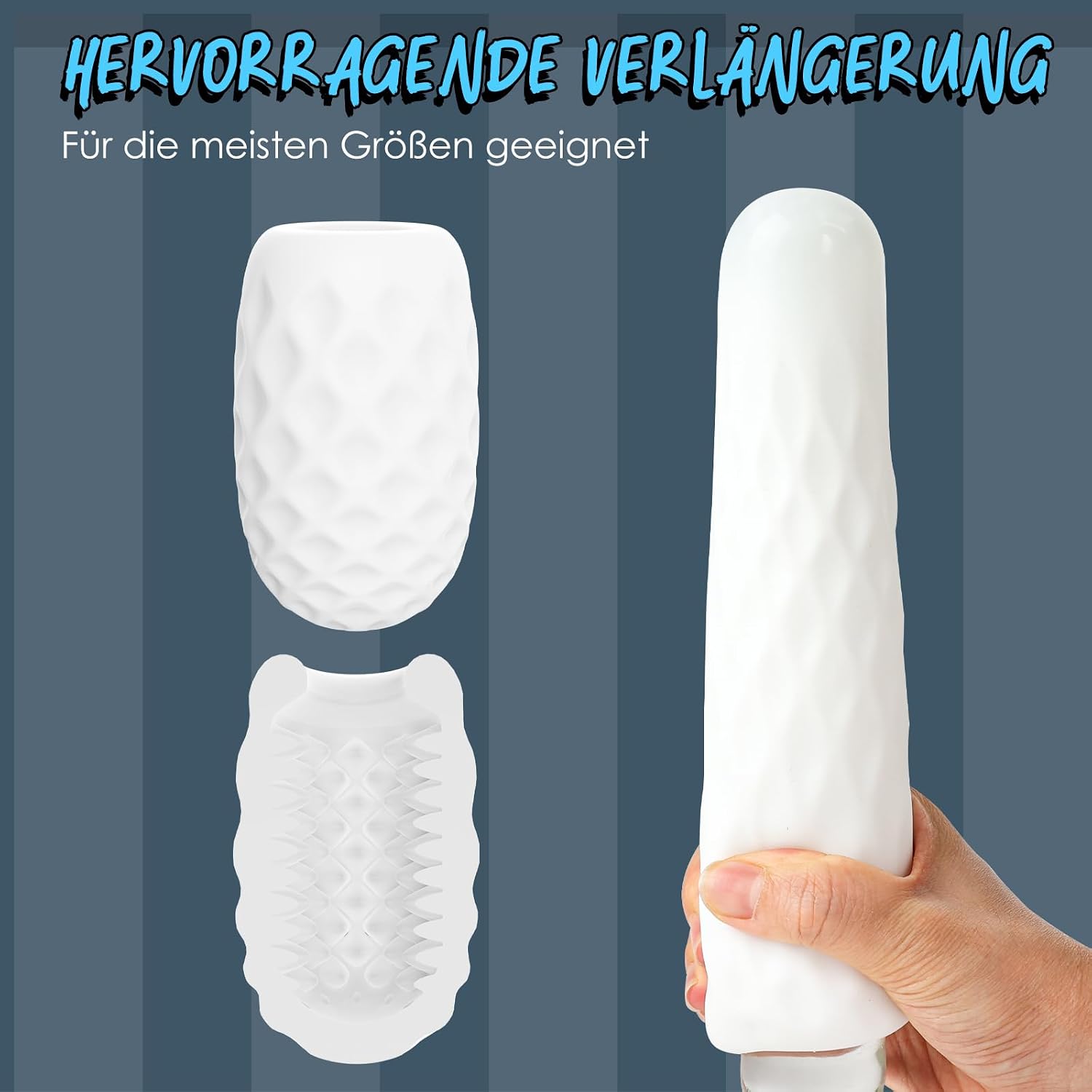 Elastic Soft Silicone Masturbation Egg for Men – Stretchy Textured Pocket Stroker - Image 8