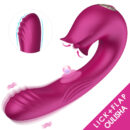 Tongue Licking And Beating Vibrator