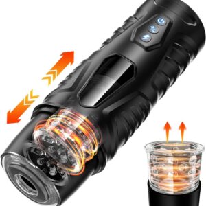 Automatic Thrusting & 360° Rotating Male Masturbator One-Click Climax Mode