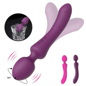 Double-Headed AV Wand Vibrator for Women Dual Head G-Spot & Body Massager
