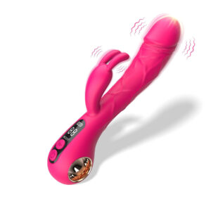 Dual Stimulation Rabbit Vibrator with LCD Display G-Spot & Clitoral