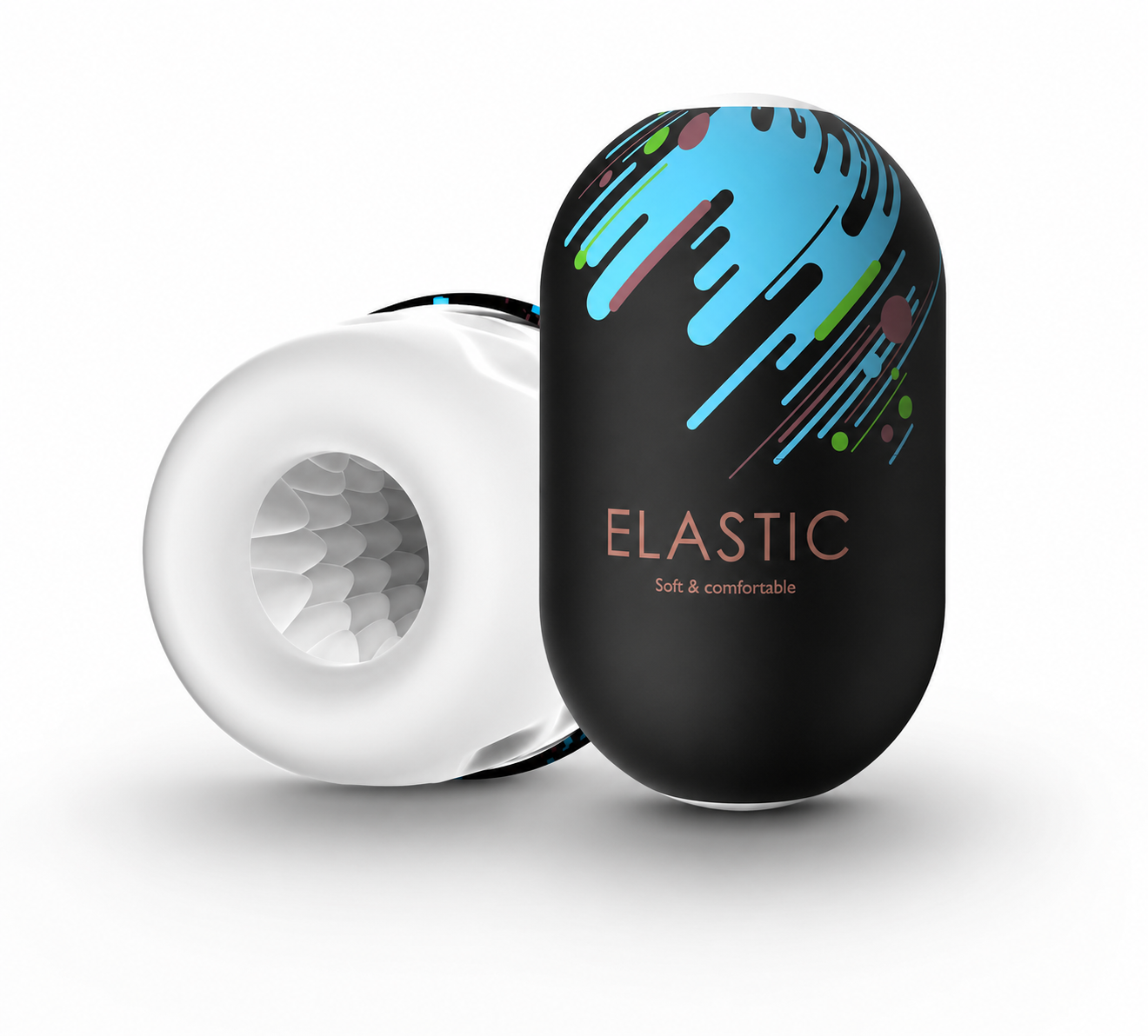 Elastic Soft Silicone Masturbation Egg for Men – Stretchy Textured Pocket Stroker