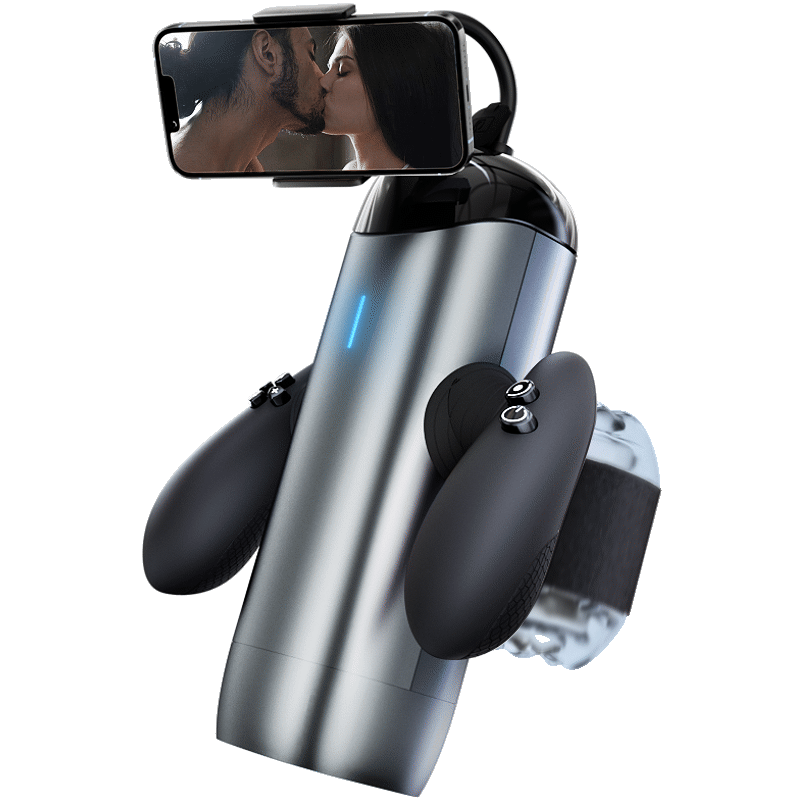 Automatic Thrusting Male Masturbator with Phone Holder – 4000 RPM Brushless Motor Telescopic Stroker