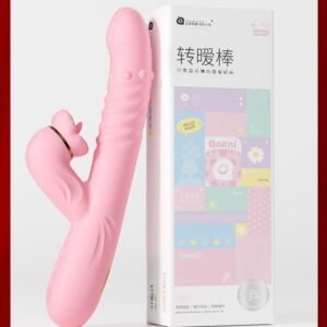 Tongue-licking Wand With Retractable Beads Warming And Vibrating Toy For Women