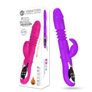 Thrusting Rabbit Vibrator for Women Automatic Telescopic G-Spot Dildo