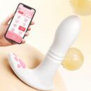 App-Controlled Wearable Rabbit Vibrator – 3-in-1 G-Spot Massager, Vibrating Stick & Egg, Thrusting Dildo Panty Vibrator Sex Toy for Women