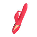 Silicone Product Women's Sliding Telescopic Vibrating Spear Masturbation Device