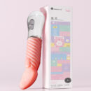 Tongue Licking Vibrator for Women – 10 Vibration Modes, Ribbed Clitoral Stimulator with Realistic Tongue Tip, Battery Powered G-Spot Wand Massager